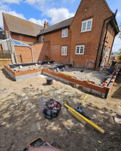 Home Extension being carried out on property