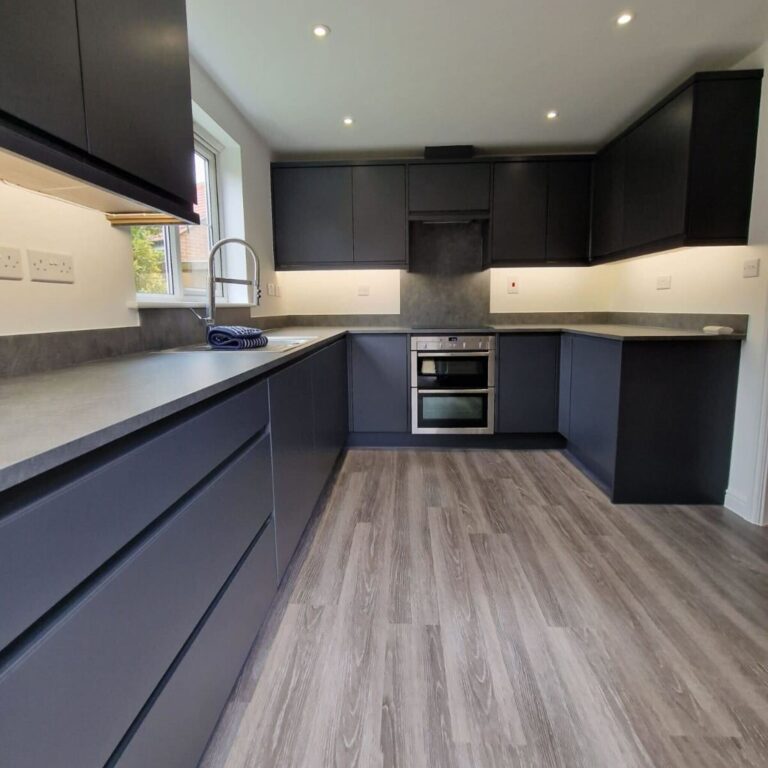 Renewed kitchen by one of the Colchester's home refurbishment companies, Kendall FM