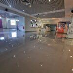 Reliable Builders in Colchester, Essex layering the floor in a gym