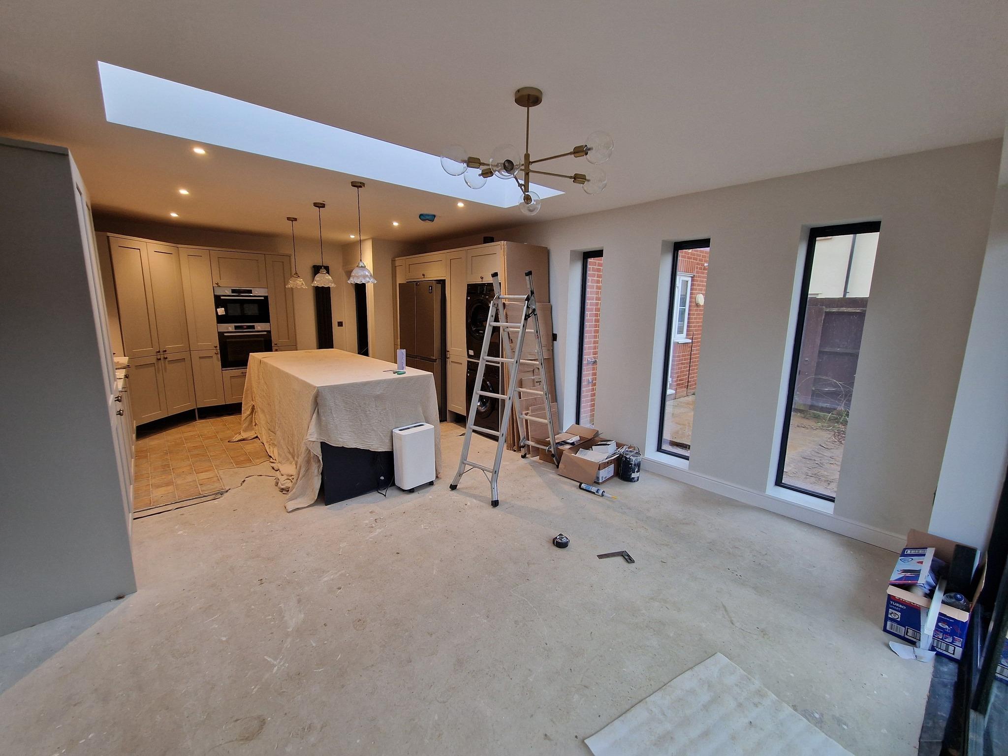 Home refurbishment Colchester, picture of kitchen being refurbished