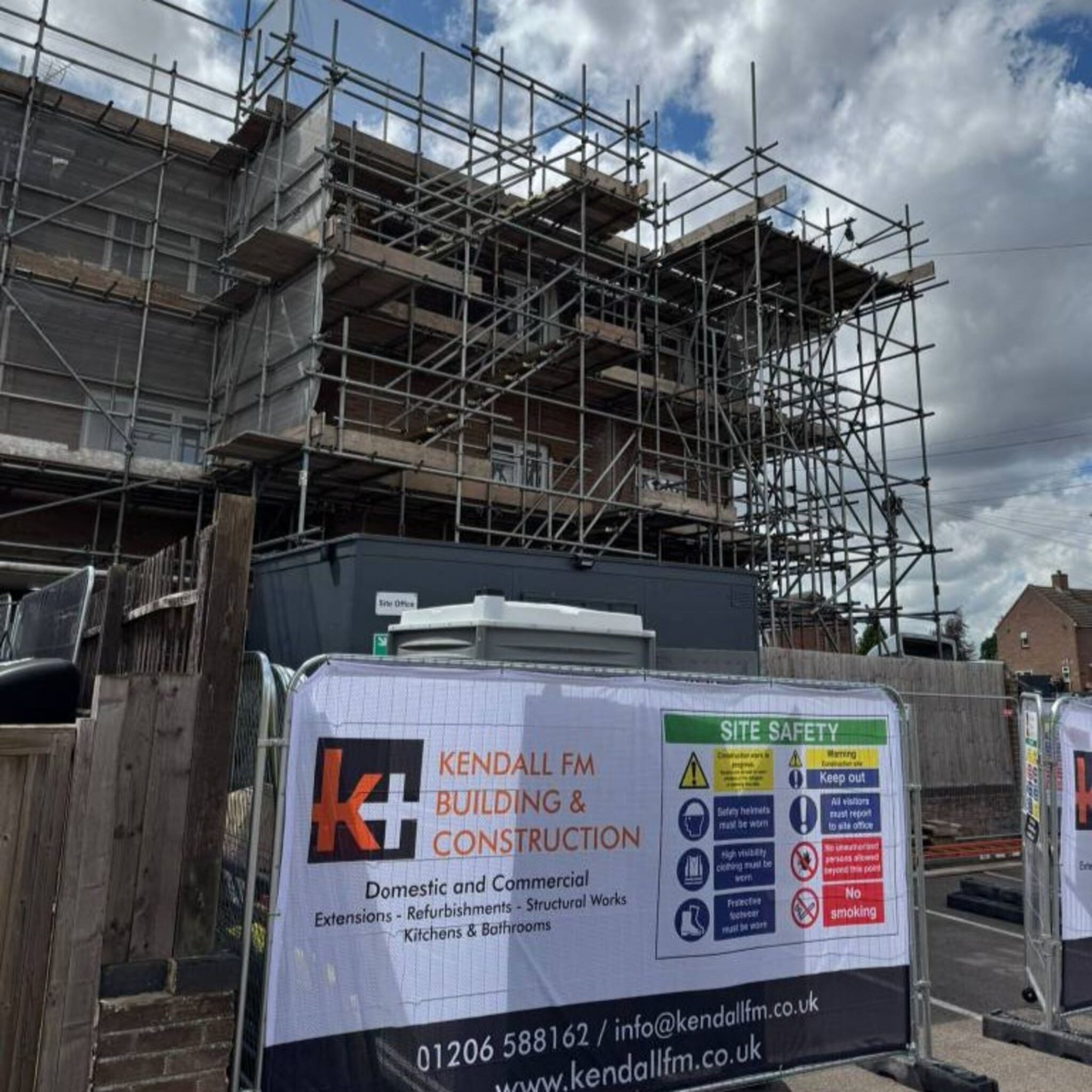Building site by trusted builders in Essex, Kendall FM.